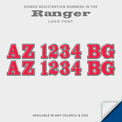 Ranger Boats Registration Numbers by Domed Numbers