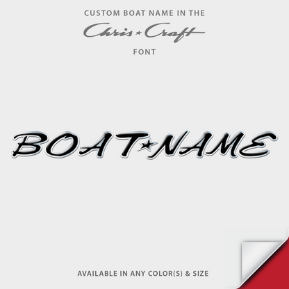 Chris Craft Domed Boat Name