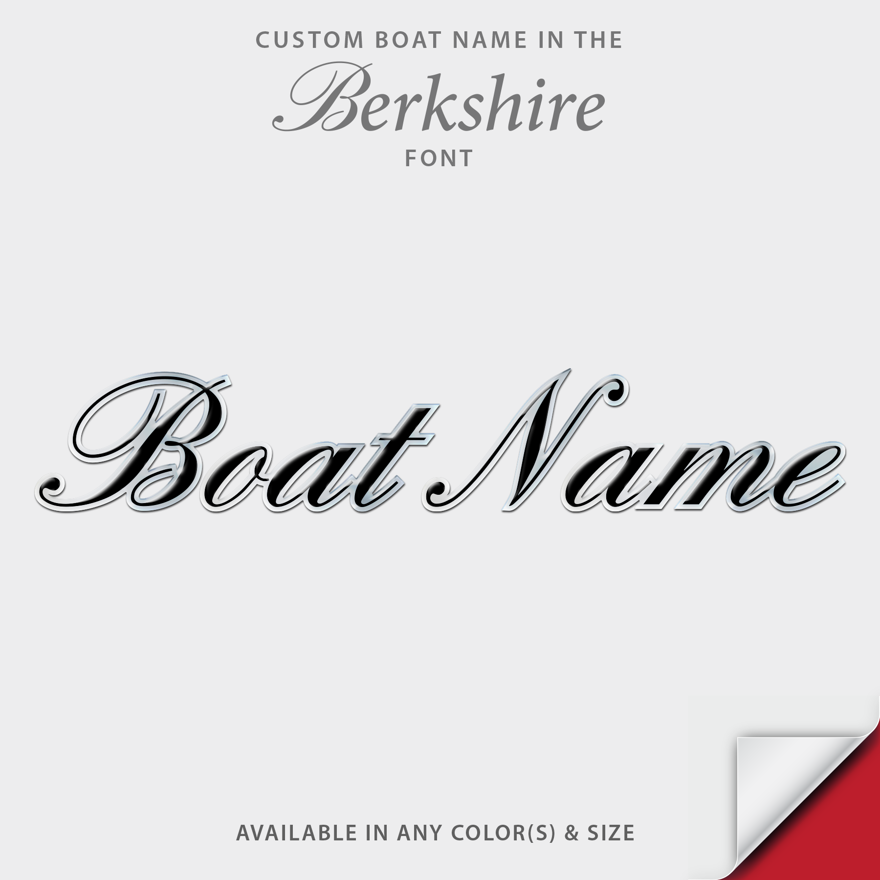 2009-2014 Berkshire Domed Boat Name