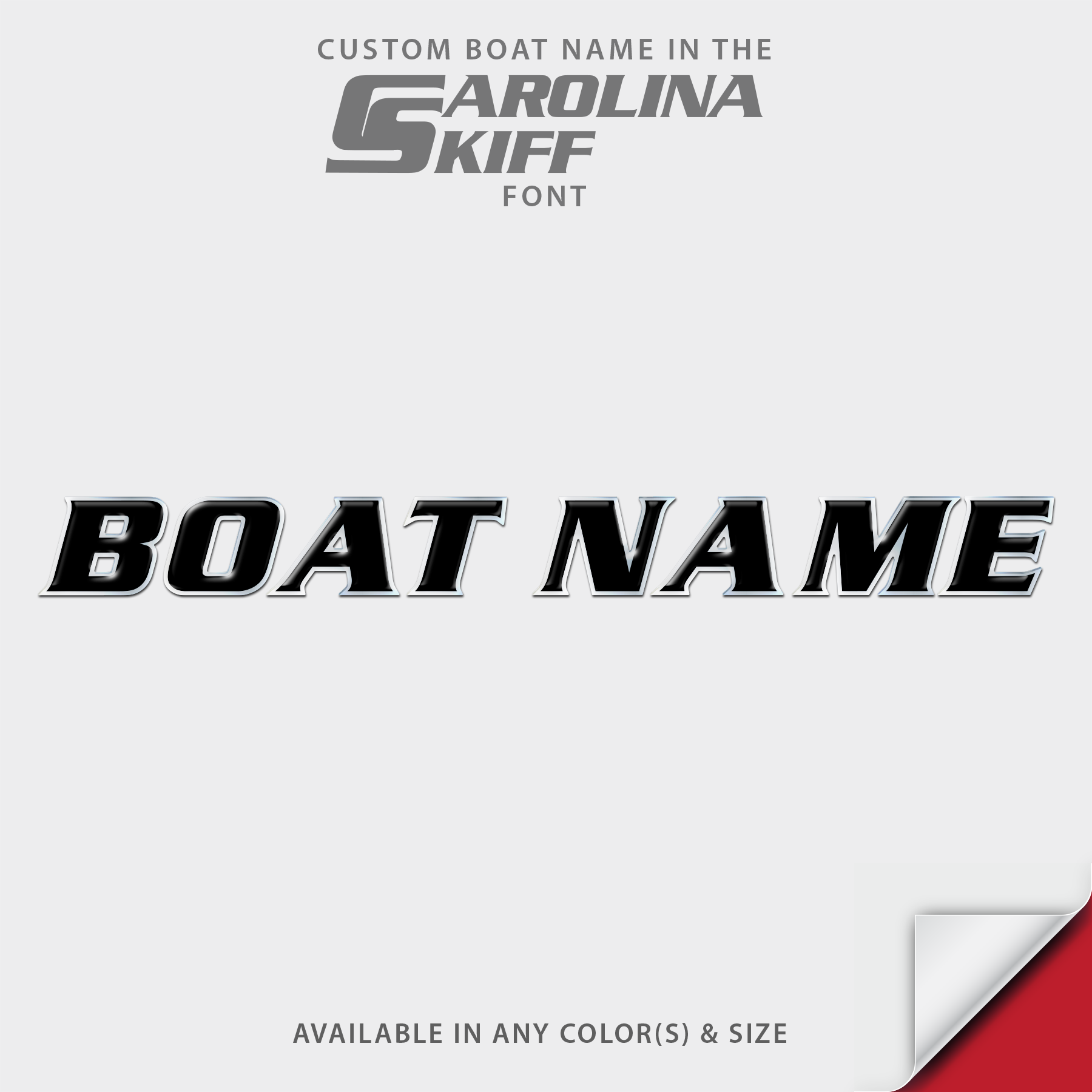 Carolina Skiff Domed Boat Name