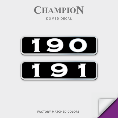 Champion Boat Model Domed Decal, any number
