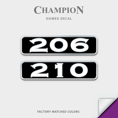 Champion Boat Model Domed Decal, any number