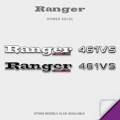 1996-2014 Ranger Boat Model Domed Decal, any number