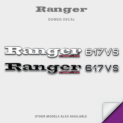 1996-2014 Ranger Boat Model Domed Decal, any number
