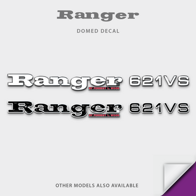1996-2014 Ranger Boat Model Domed Decal, any number