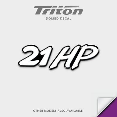 Triton Boat Model Domed Decal, any number