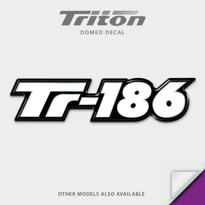 Triton Boat Model Domed Decal, any number