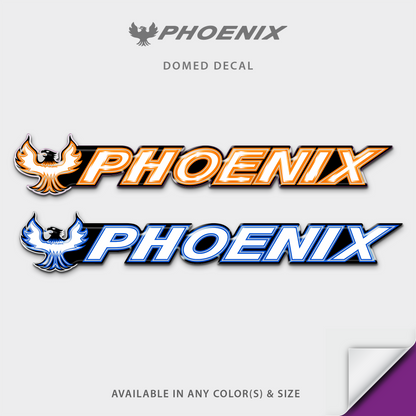 Phoenix Boats Domed Boat Decal, Factory Decal Matched Colors