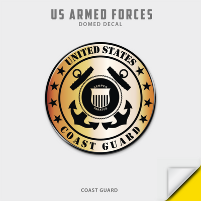 US Armed Forces Domed Decal