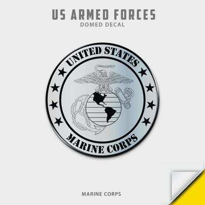 US Armed Forces Domed Decal