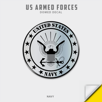 US Armed Forces Domed Decal