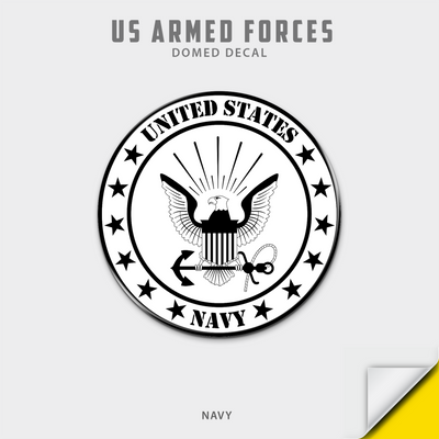 US Armed Forces Domed Decal