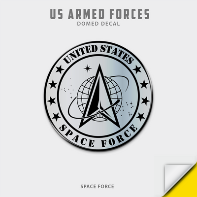 US Armed Forces Domed Decal