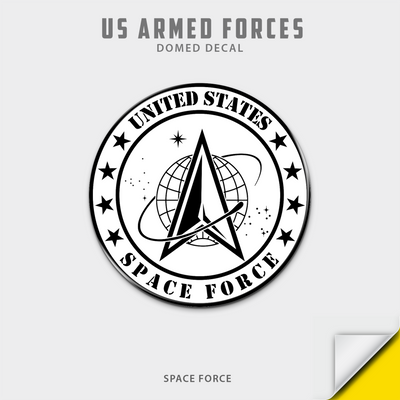 US Armed Forces Domed Decal