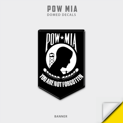 POW/MIA Domed Decal