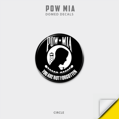 POW/MIA Domed Decal