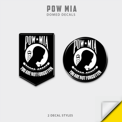 POW/MIA Domed Decal