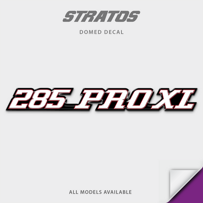Stratos Boats Pro XL Model Replacement Decal by Domed Numbers