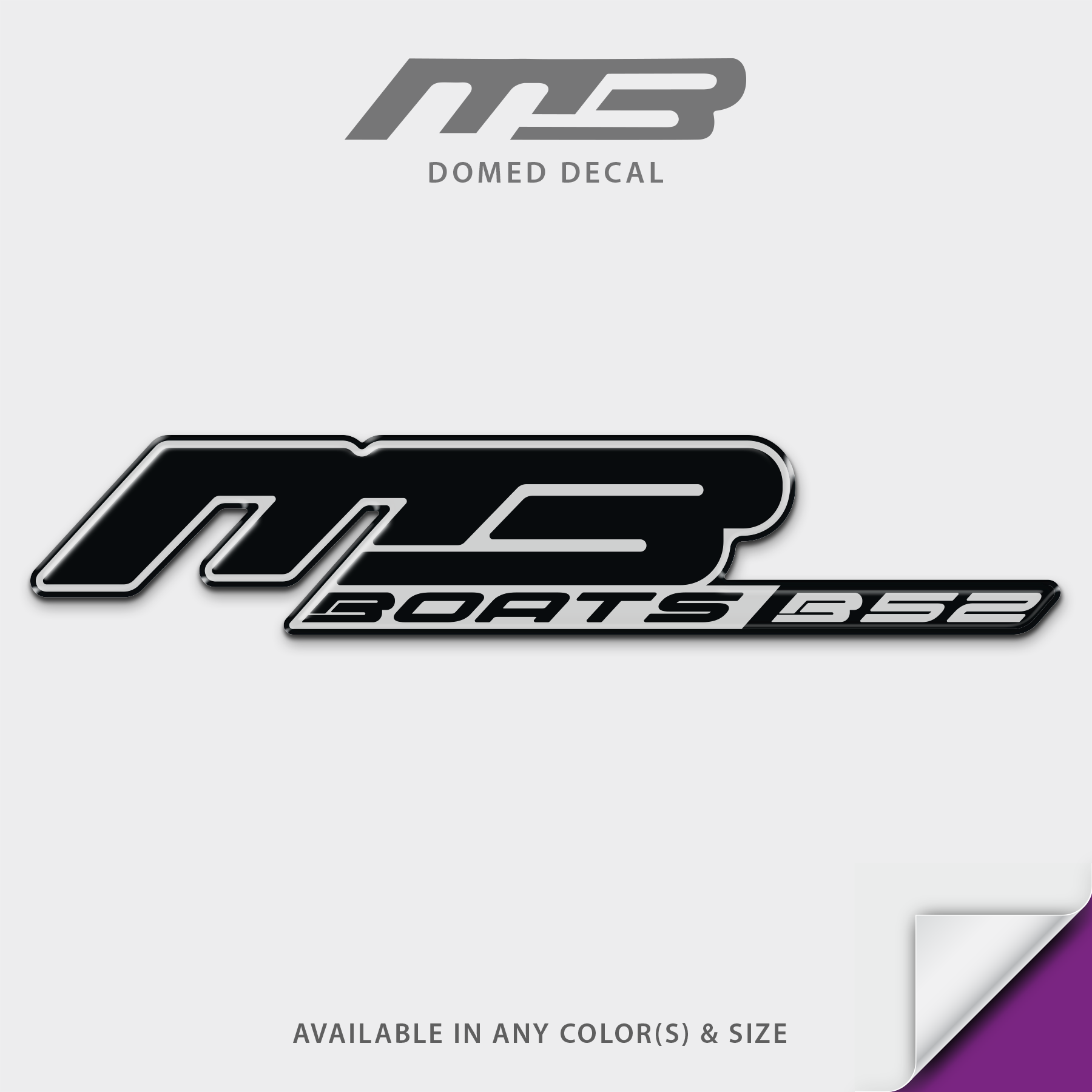 MB B52 Domed Accessory Decal