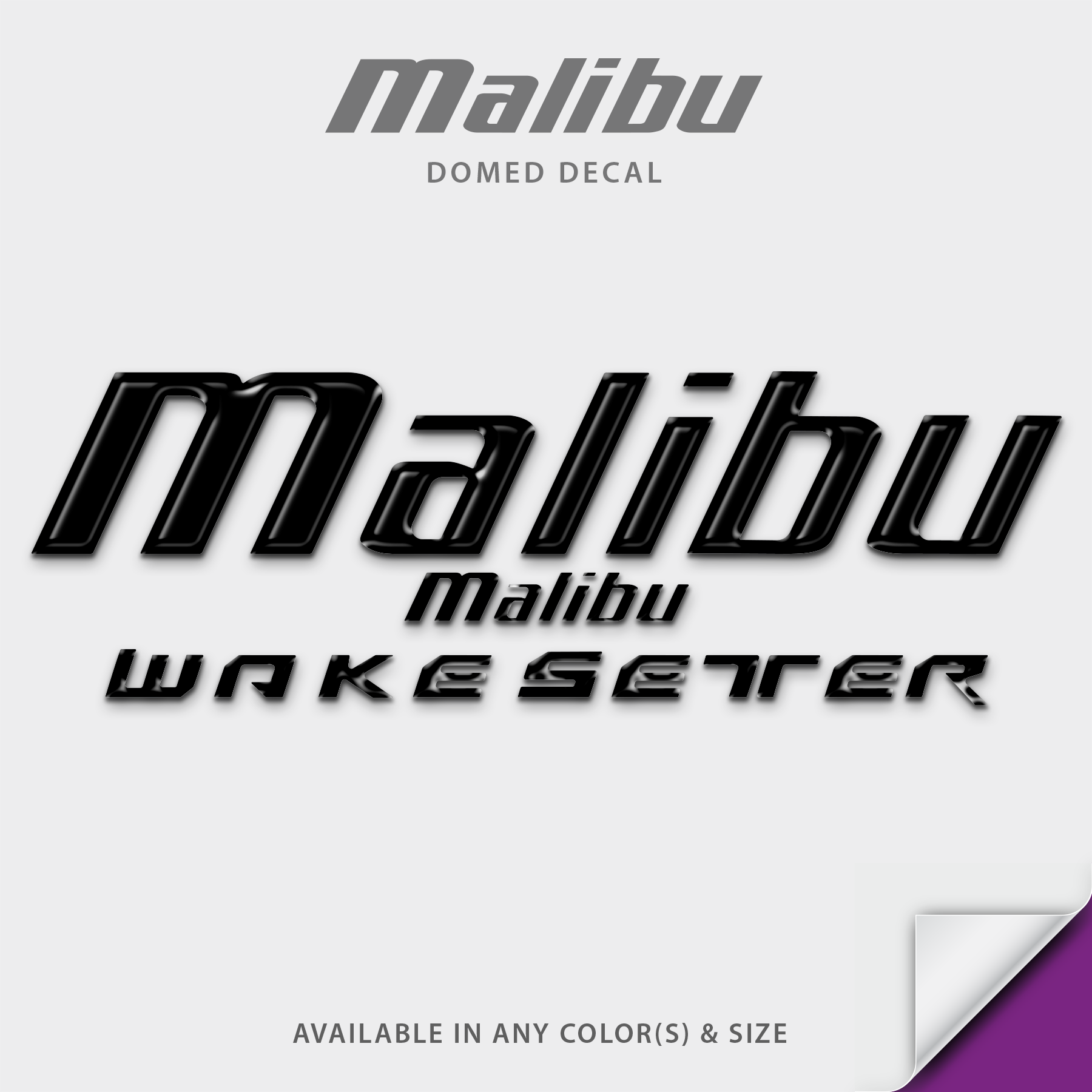 2017-2019 Malibu Domed Inlay Decal