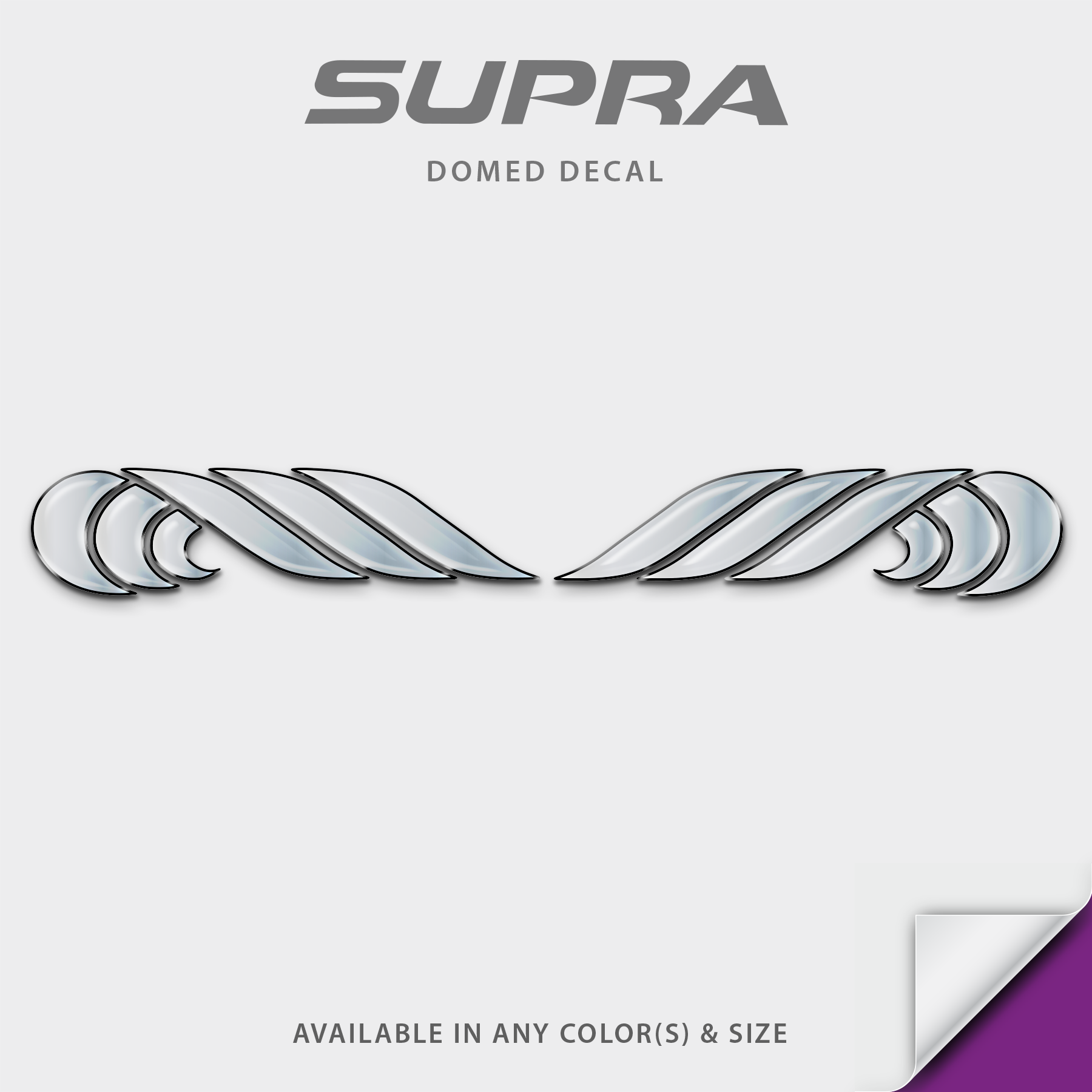 Supra Wave Domed Boat Decal Set