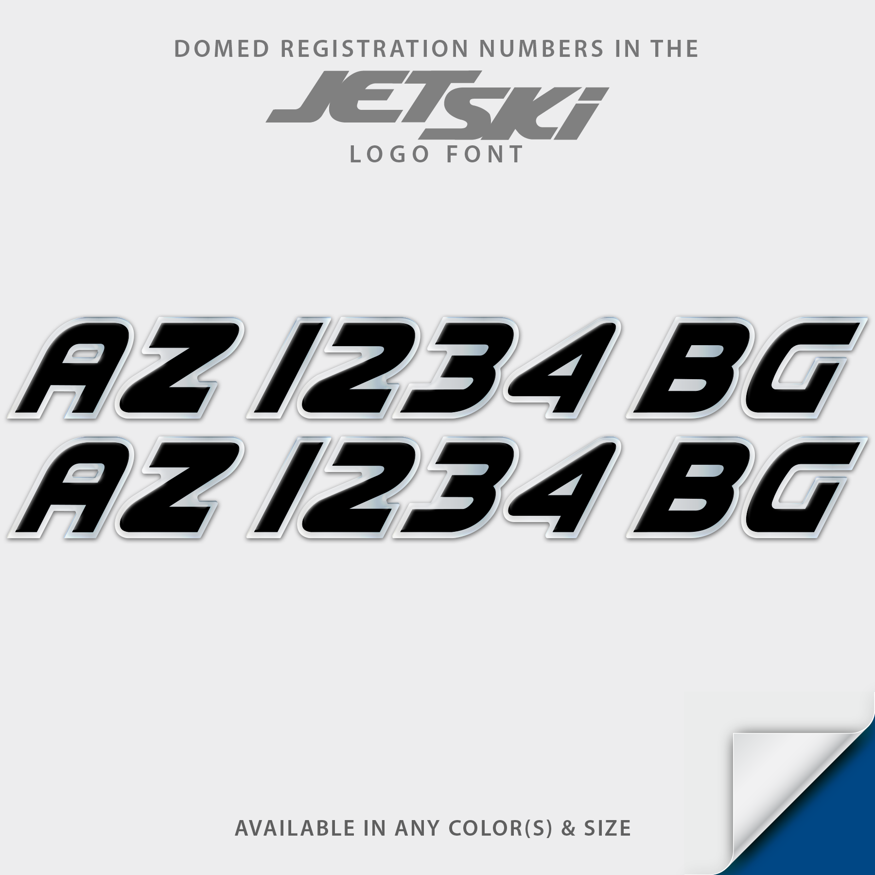 Kawasaki Jet Ski Domed Registration