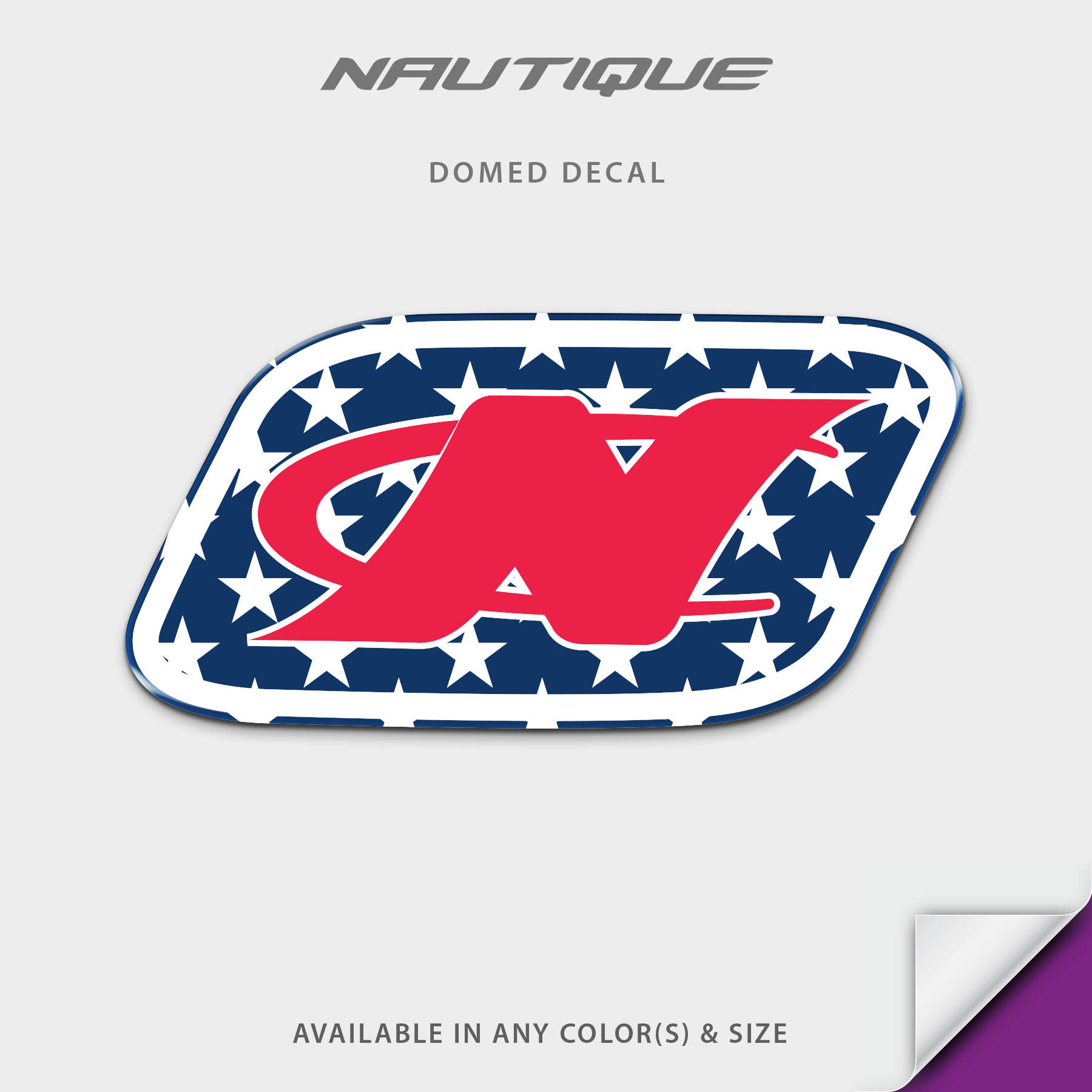 Nautique USA Domed Decal