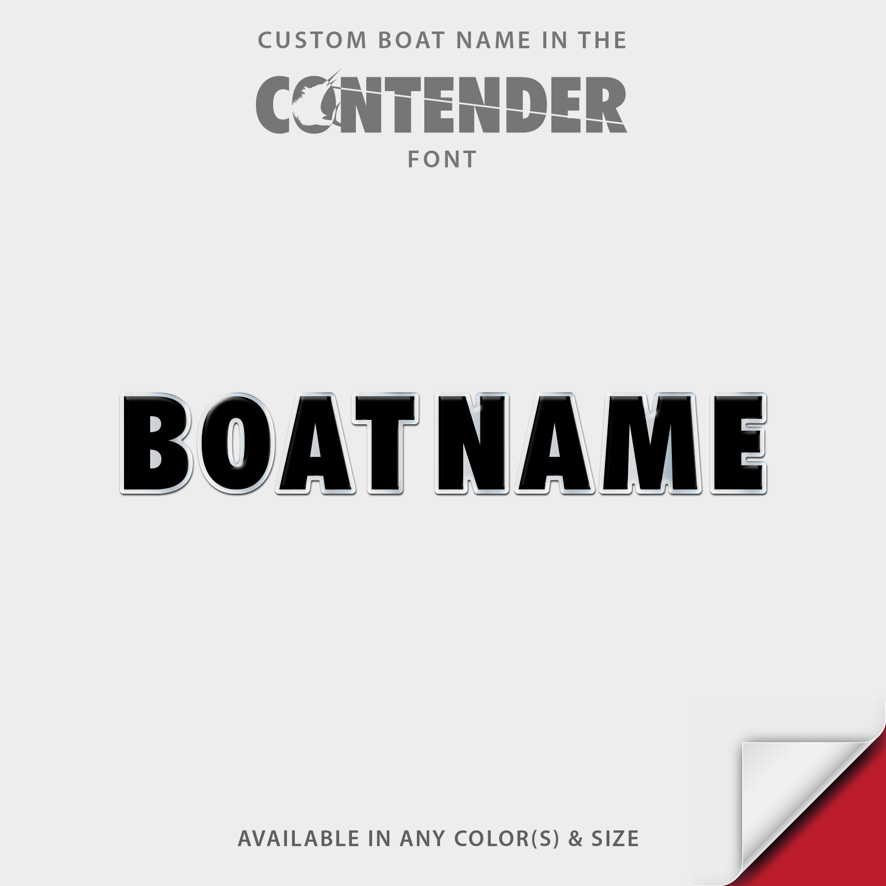 Contender Domed Boat Name