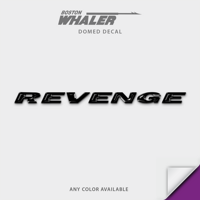 Boston Whaler Model Name Domed Boat Decal