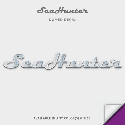 Sea Hunter Domed Boat Decal