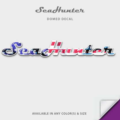 Sea Hunter Domed Boat Decal