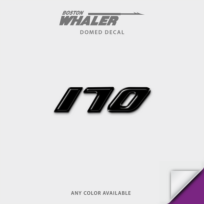 Boston Whaler Model Number Domed Boat Decal
