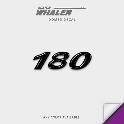 Boston Whaler Model Number Domed Boat Decal