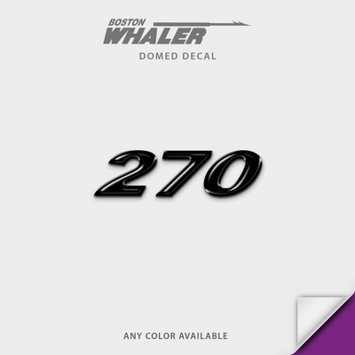 Boston Whaler Boats 270 Model Number Decal by Domed Numbers