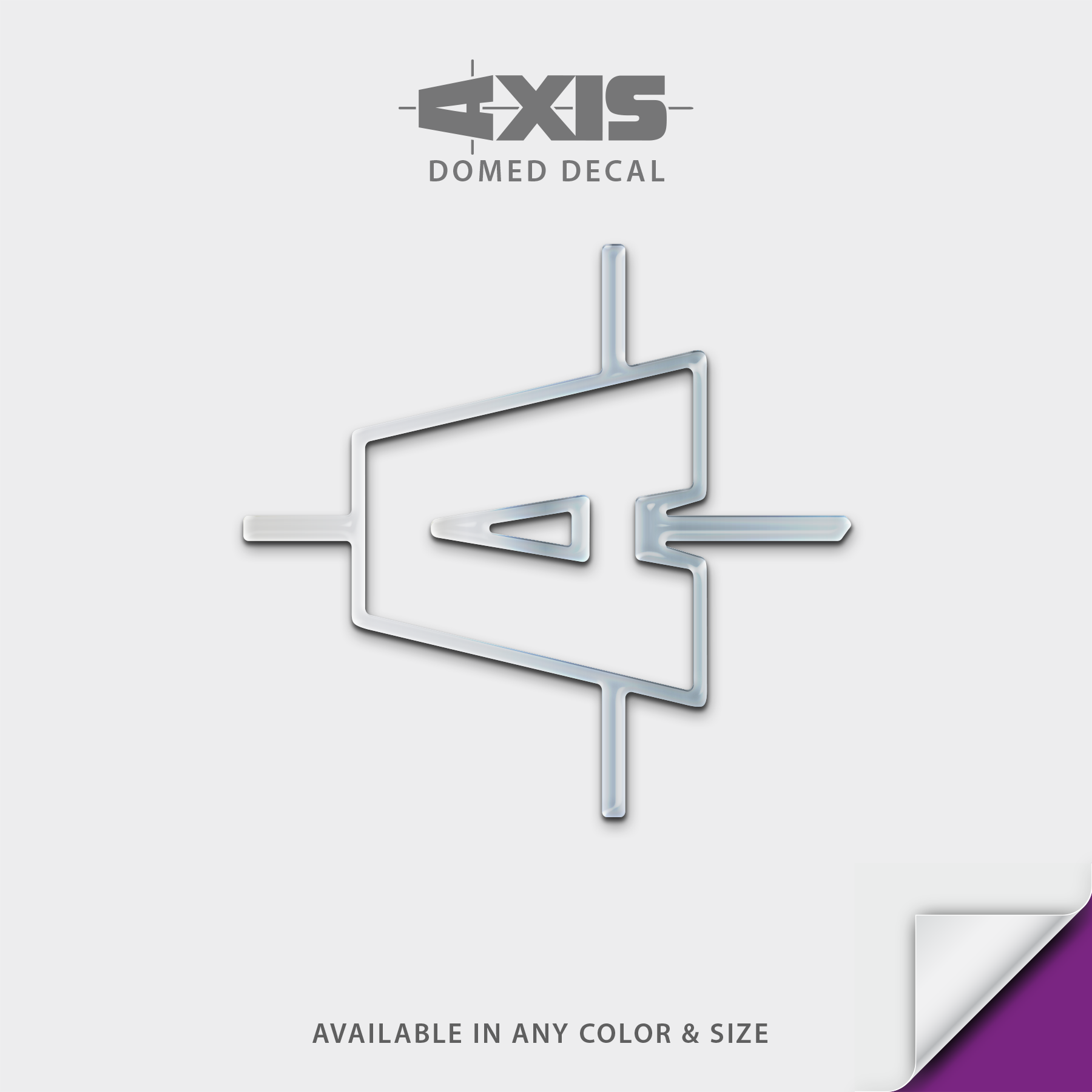 2015-2016 Axis Letter A Replacement Domed Decal