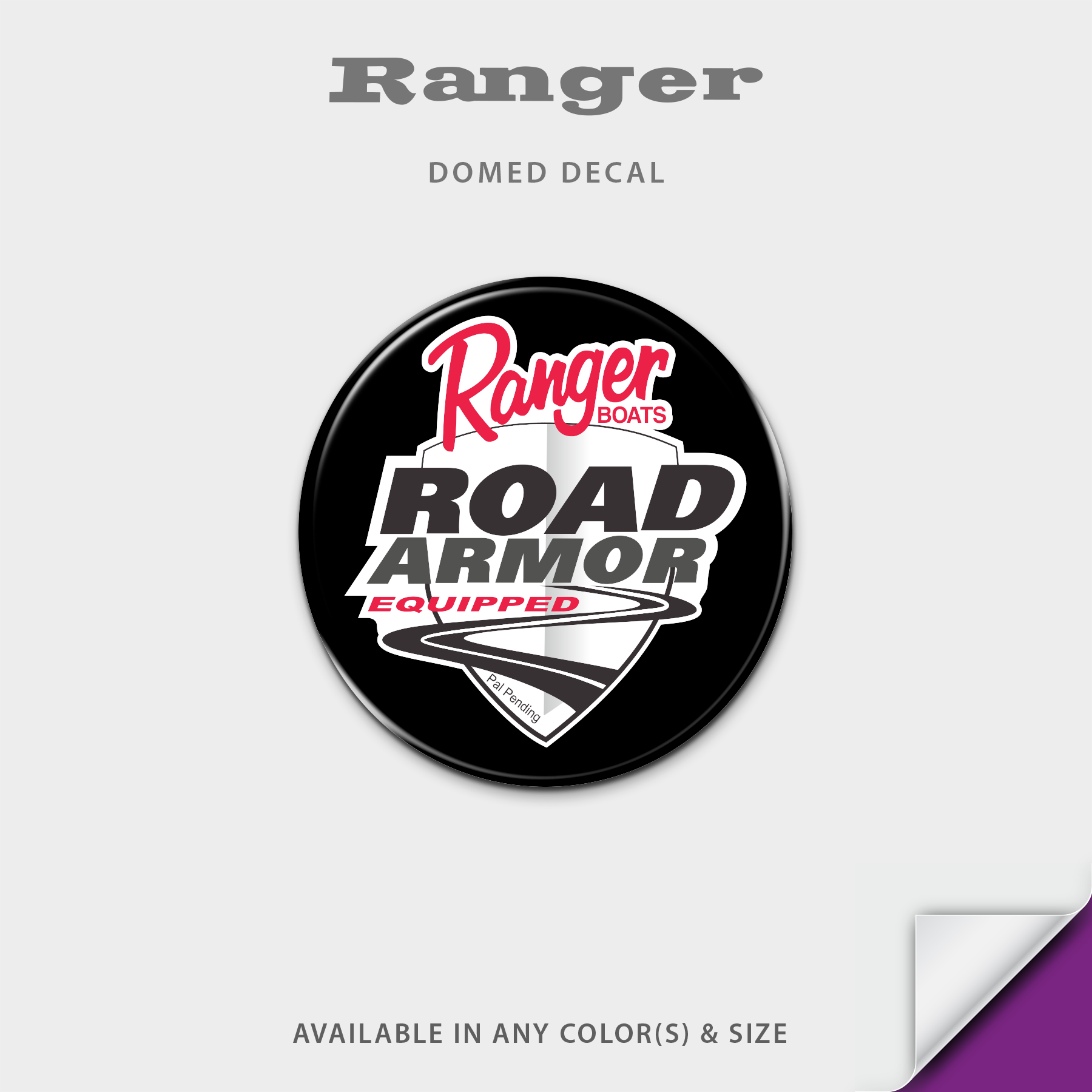 Ranger Boats Road Armor Domed Wheel Cover