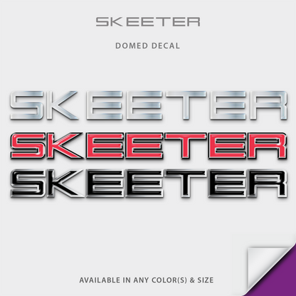 Skeeter Domed Boat Decal