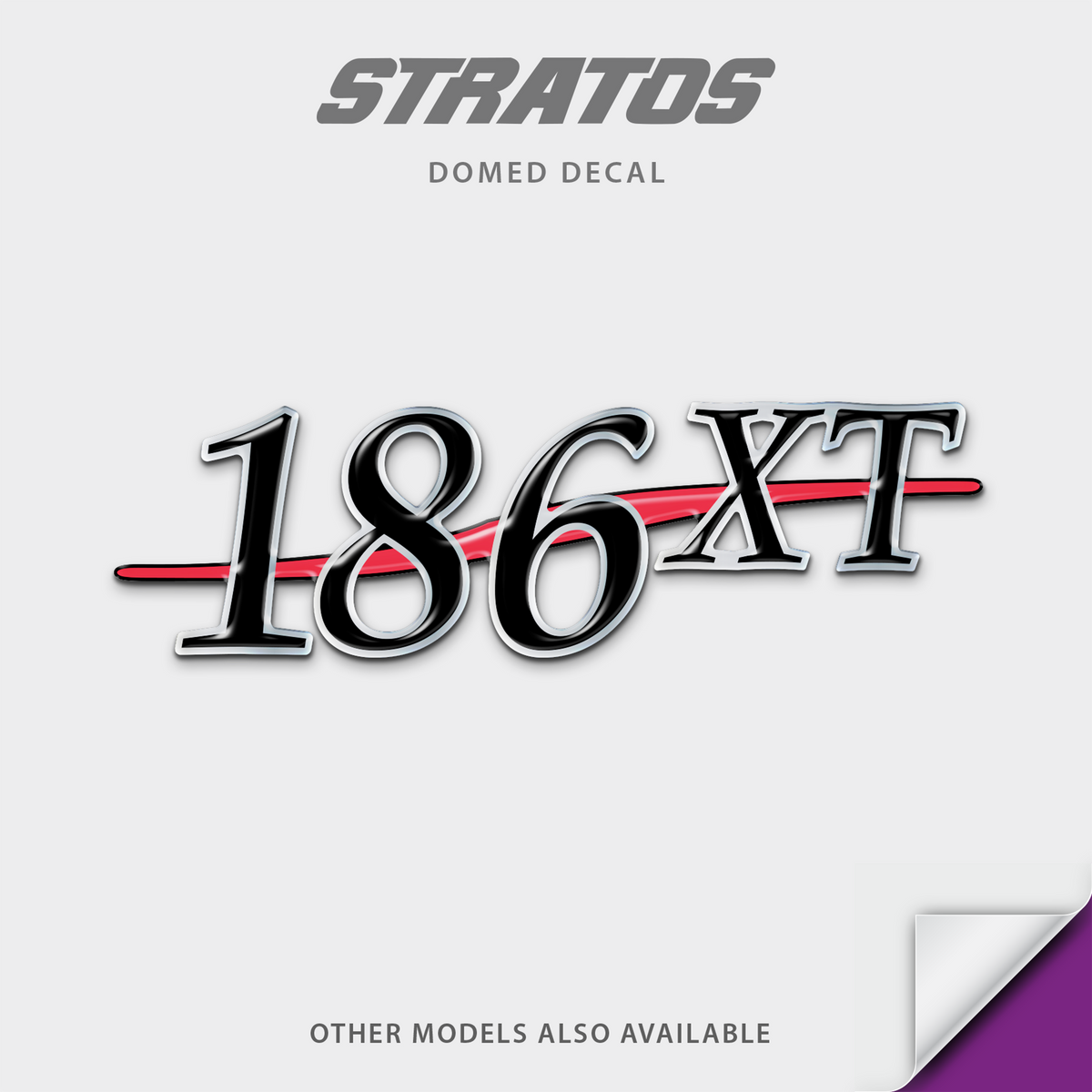 Stratos Evolution Model Domed Boat Decal, any number