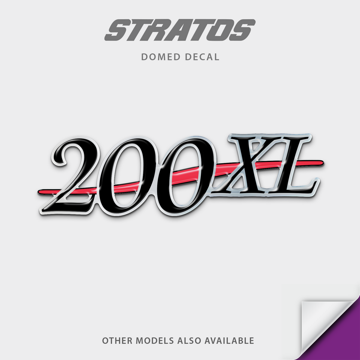 Stratos Evolution Model Domed Boat Decal, any number