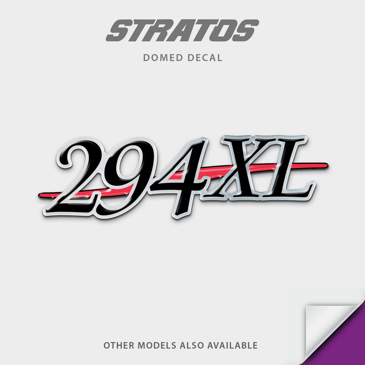 Stratos Evolution Model Domed Boat Decal, any number