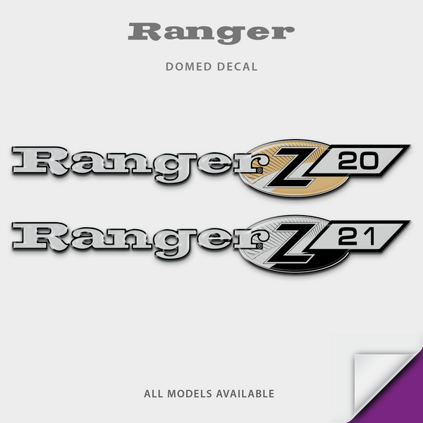 2005-2008 Ranger Z Series Domed Boat Decal – Domed Numbers