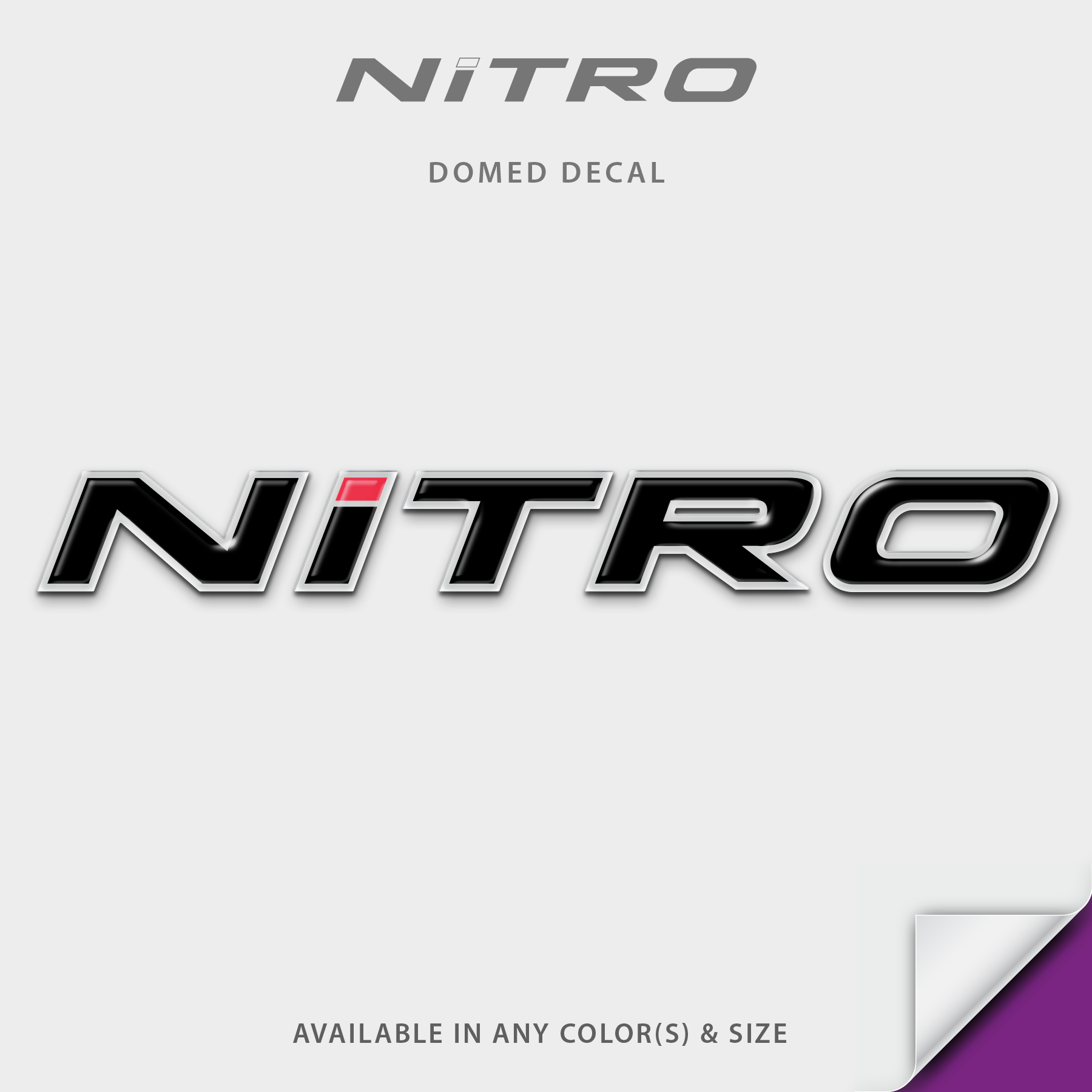 Nitro Domed Boat Decal