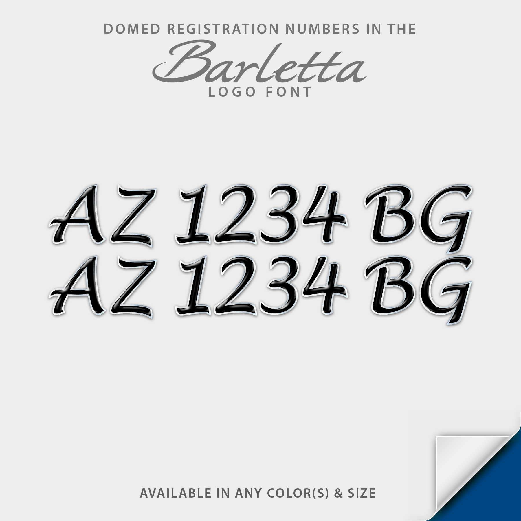 Barletta Script Domed Registration