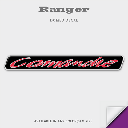 1996-2011 Ranger Comanche Tag Domed Boat Decal