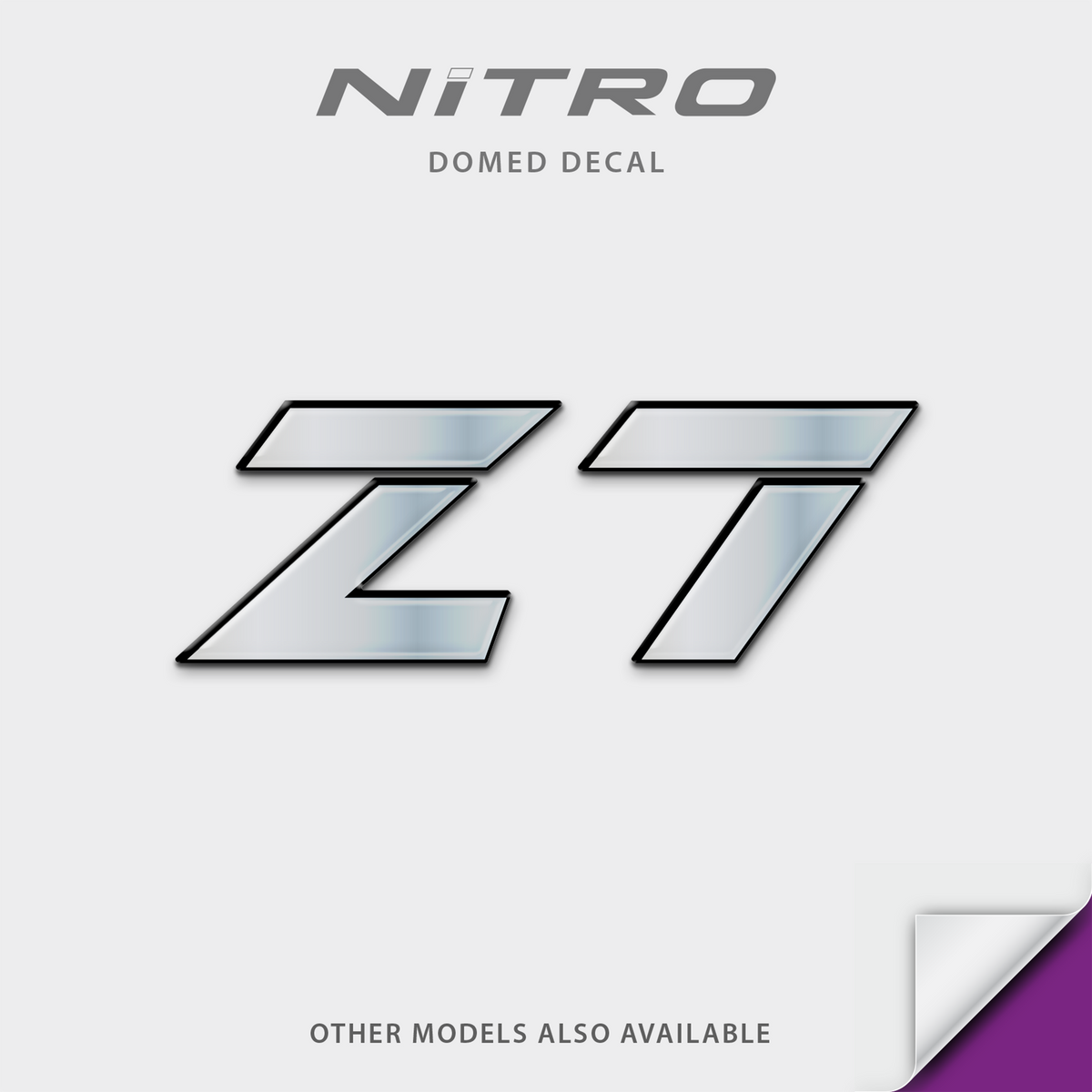 Nitro Boat Model Domed Decal, any number
