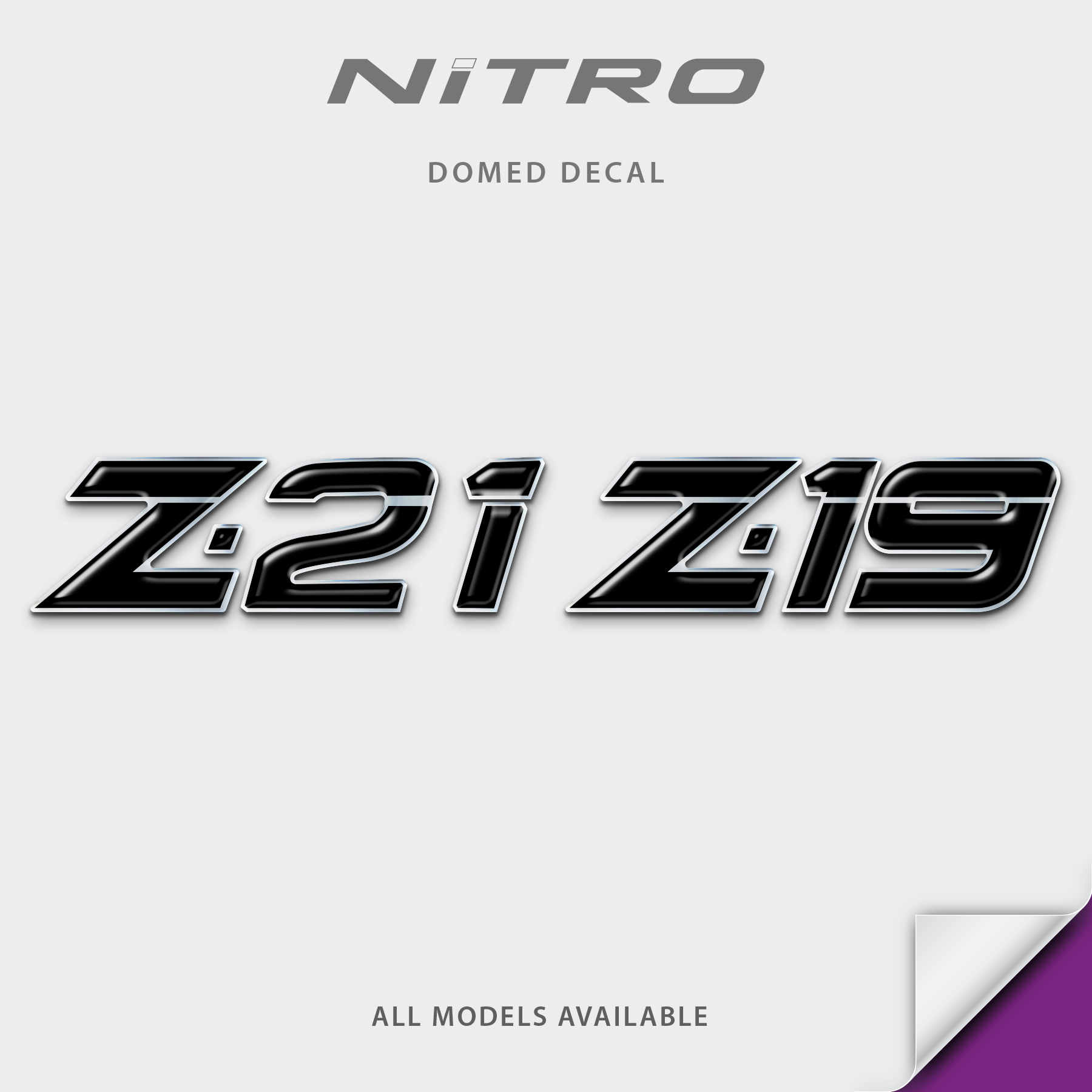 Nitro Model Number Domed Boat Decal