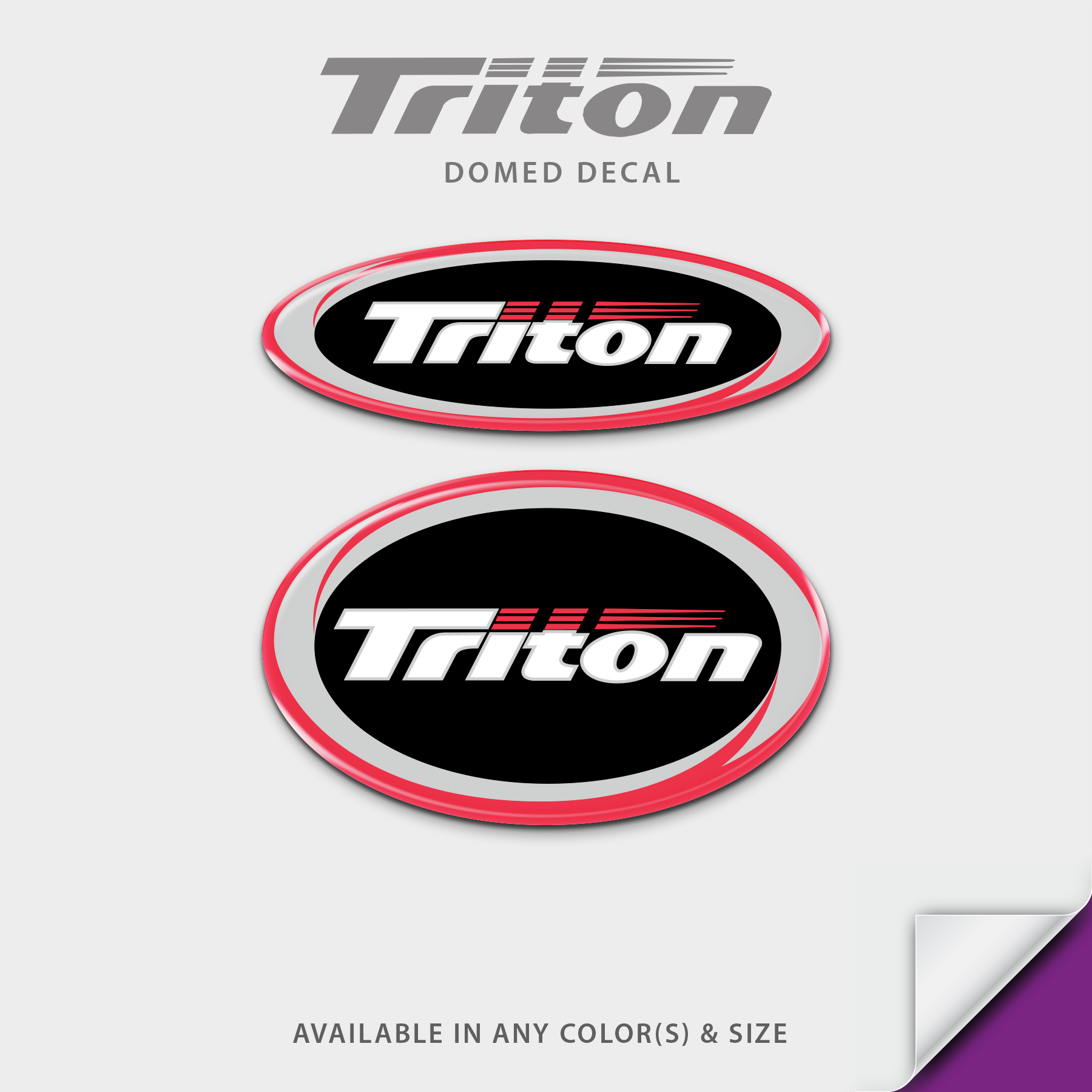 Triton Boats Domed Seat Decal