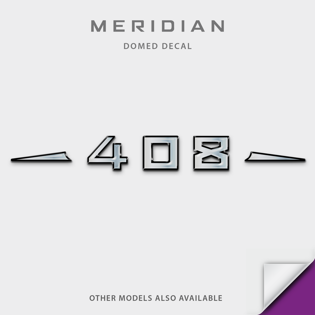 Meridian Boat Model Domed Decal, any number