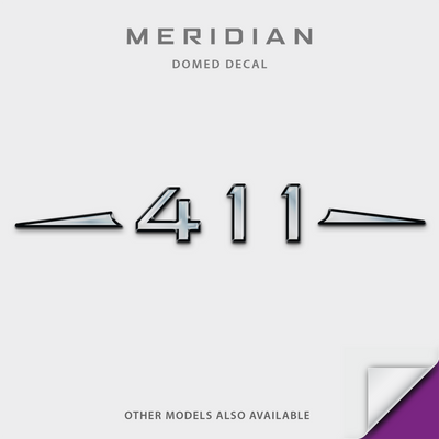 Meridian Boat Model Domed Decal, any number