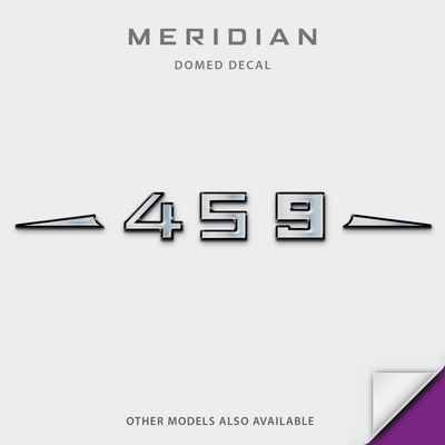 Meridian Boat Model Domed Decal, any number